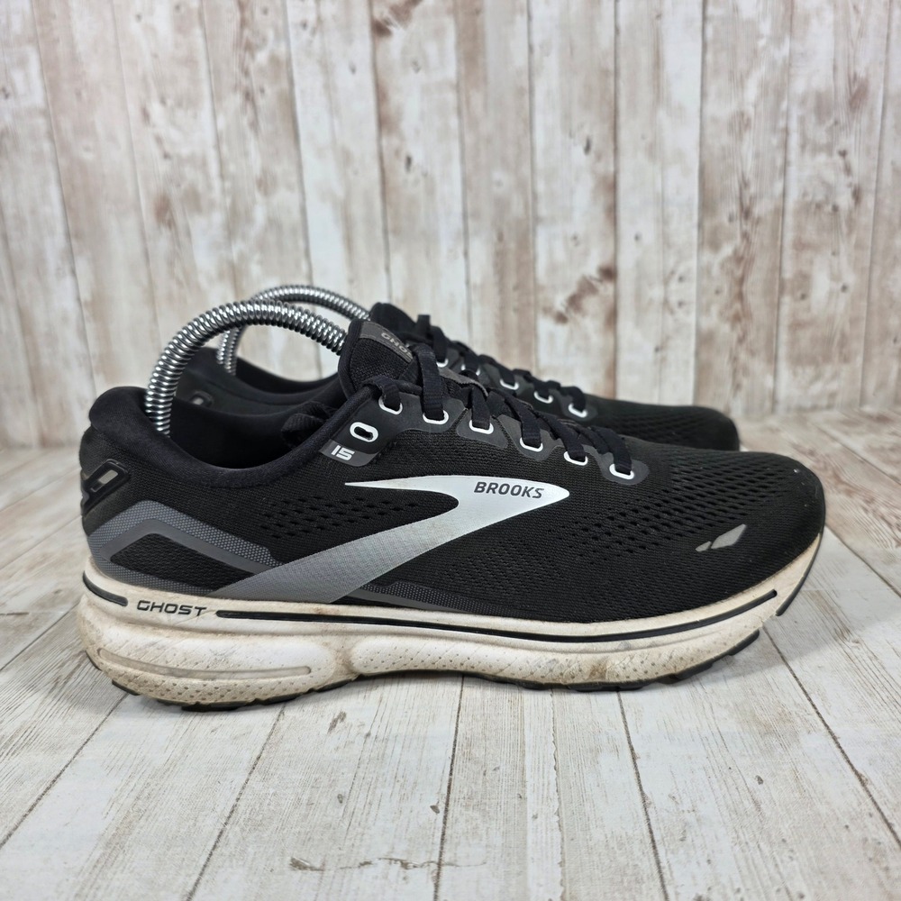 Brooks Ghost 15 Women's Running Shoes Black Silver Size 9 Medium